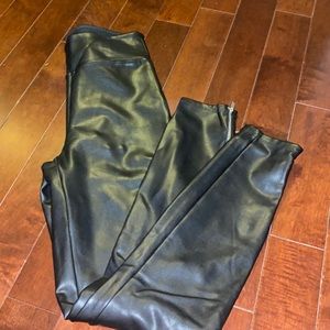 abercrombie leather leggings